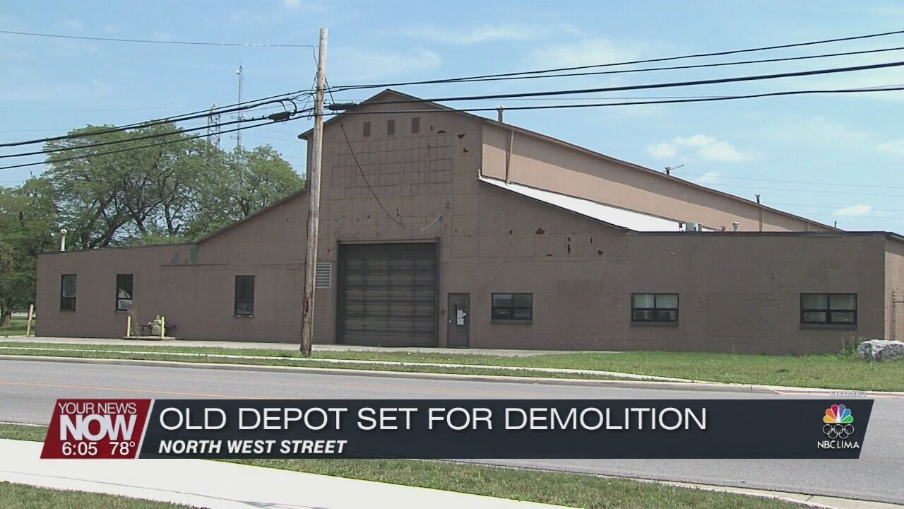 Plans moving forward by Allen County Commissioners to demolish old train depot at former ODOT property on North West Street